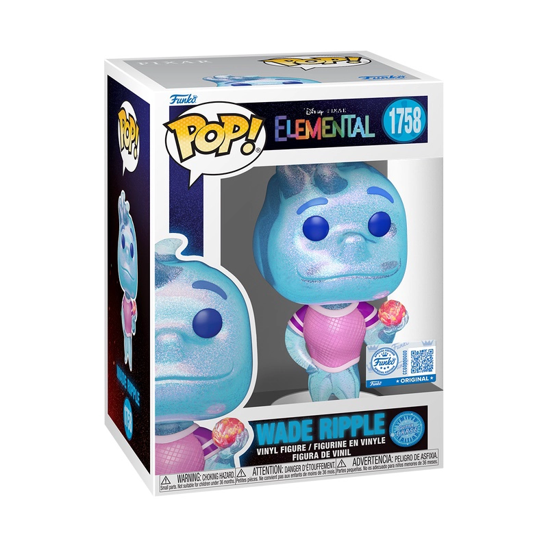 FUNKO POP ELEMENTALES – WADE RIPPLE 1758 CHASE + PROTECTOR - 2