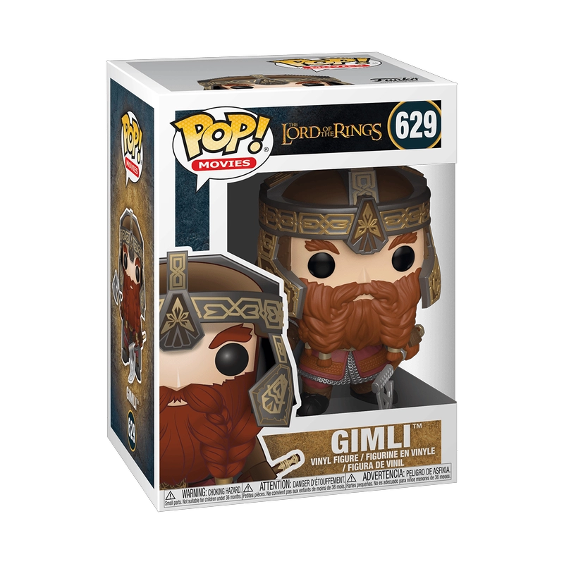 FUNKO POP EL SEÑOR DE LOS ANILLOS GIMLI 629 + PROTECTOR - 2