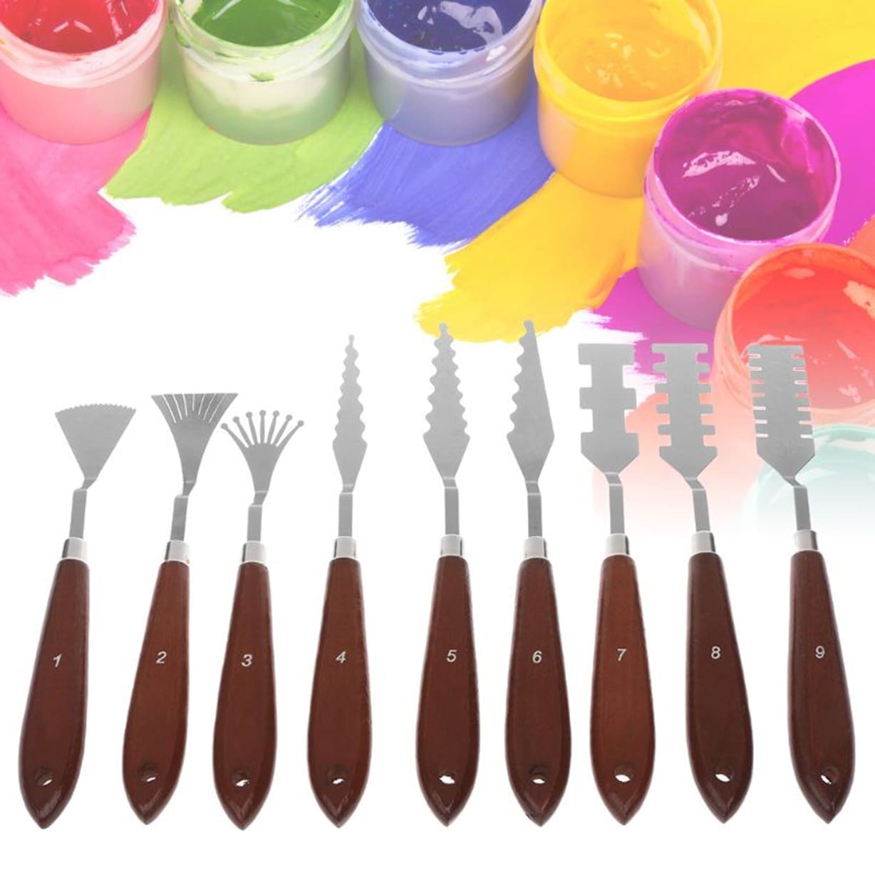 14 ESPÁTULA PINTURA ÓLEO ACRÍLICO PINTAR ARTESANÍA ARTE - 3