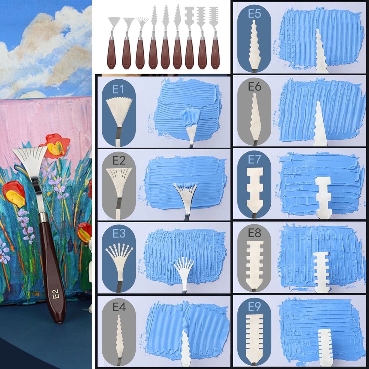 14 ESPÁTULA PINTURA ÓLEO ACRÍLICO PINTAR ARTESANÍA ARTE - 5