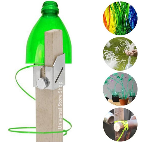 CORTADOR BOTELLA DE PLÁSTICO CUERDA BRICOLAJE RECICLAJE ARTE - 1