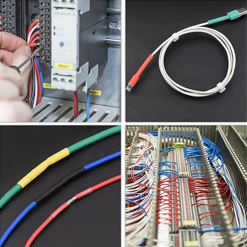 PACK X530 TUBO TERMORETRÁCTIL AISLANTE UNIÓN CABLE ELÉCTRICO - 7