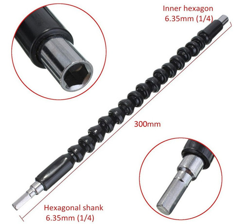 ADAPTADOR FLEXIBLE PARA PUNTAS DESTORNILLADOR TALADRO - 7