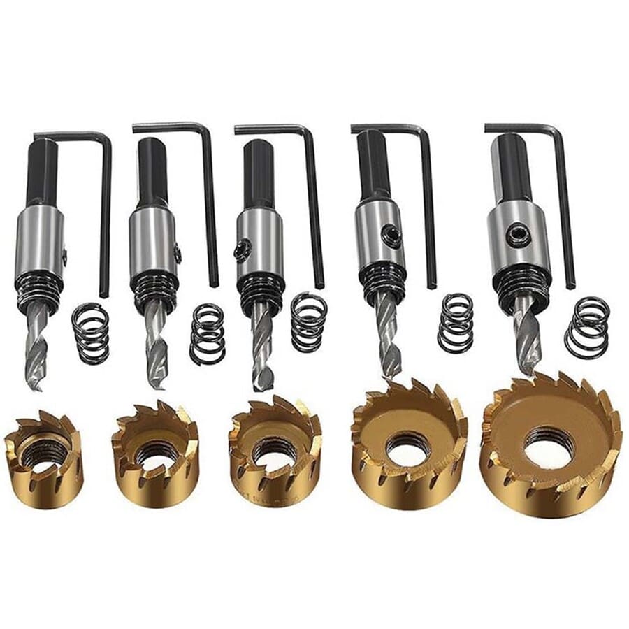 5 BROCAS COPA SIERRA HSS CARBURO PARA METAL ACERO - 9