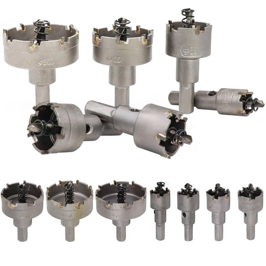 13 BROCAS COPA SIERRA HSS DE CARBURO PARA METAL ACERO - 1