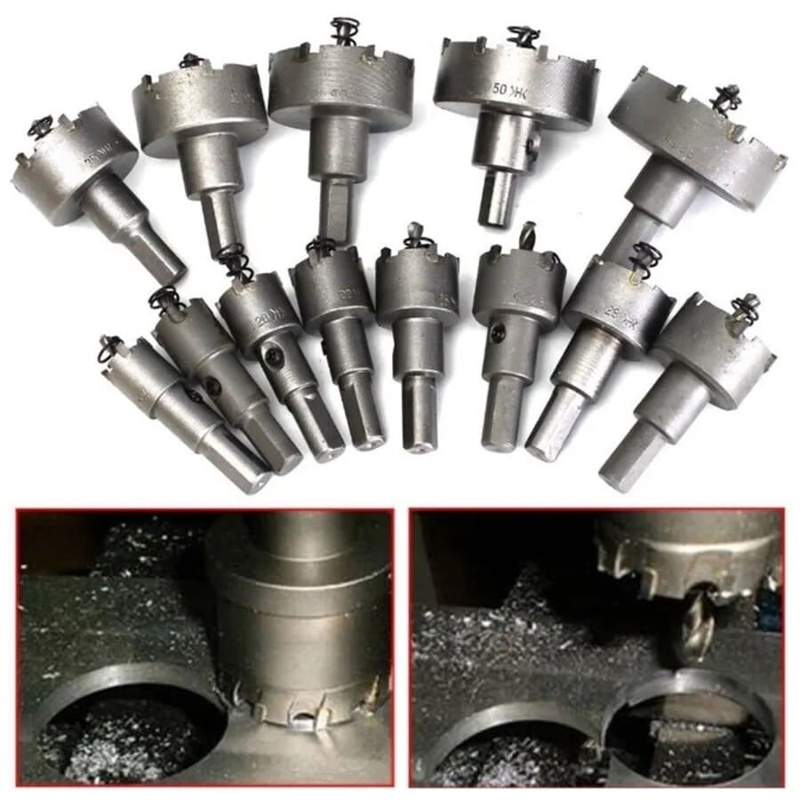 13 BROCAS COPA SIERRA HSS DE CARBURO PARA METAL ACERO - 4
