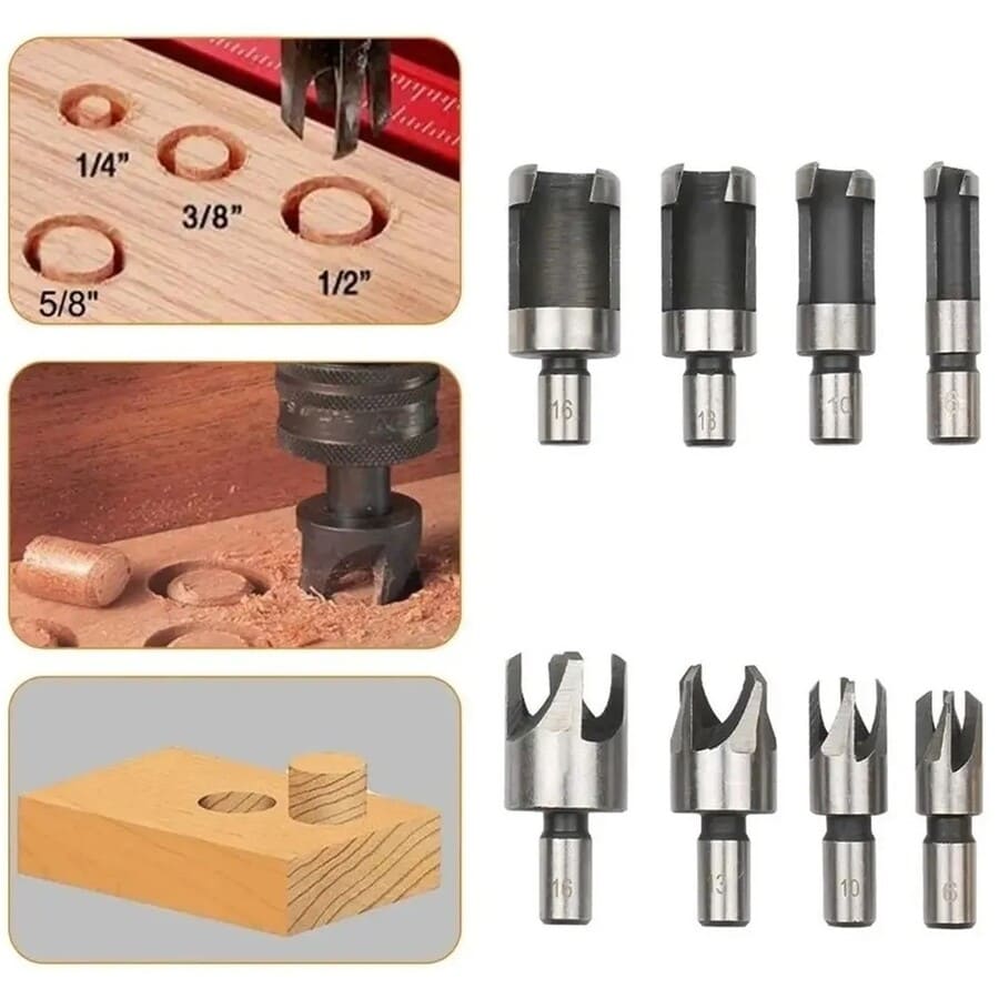 23 HERRAMIENTAS AVELLANADORAS BROCAS MADERA CARPINTERÍA - 8
