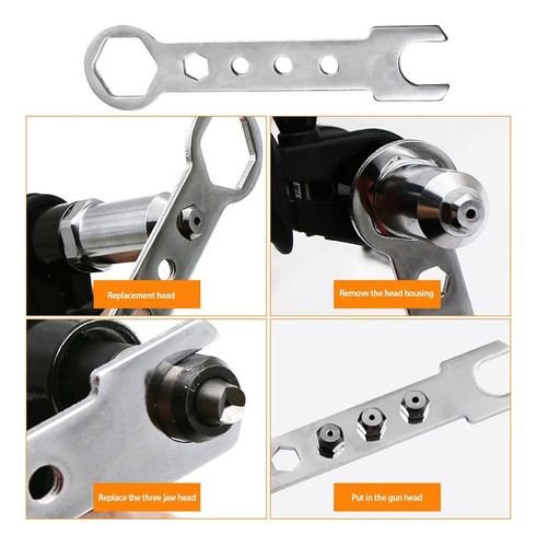 REMACHADORA ADAPTADOR DE TALADRO REMACHE 2.0 A 4.8 MM - 7