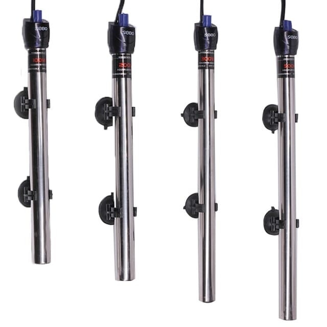CALEFACTOR PECES HC-25 W SOBO ACUARIO TORTUGAS TERMOSTATO 25W ACERO - 5