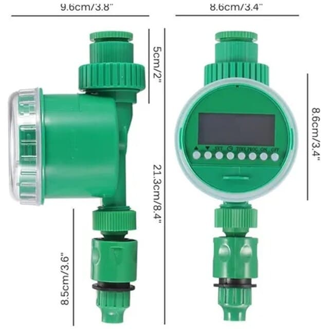 RIEGO POR GOTEO AUTOMÁTICO PROGRAMADOR TIMER BATERÍA - 3