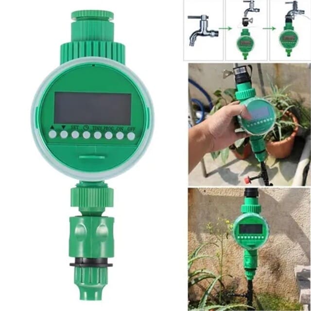 RIEGO POR GOTEO AUTOMÁTICO PROGRAMADOR TIMER BATERÍA - 7