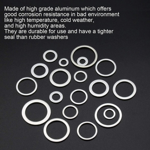 GOLILLA TUERCA PERNO ACEITE PACK X450 ARANDELA M6 A M24 SELLO MOTOR AUTO ALUMINIO - 4