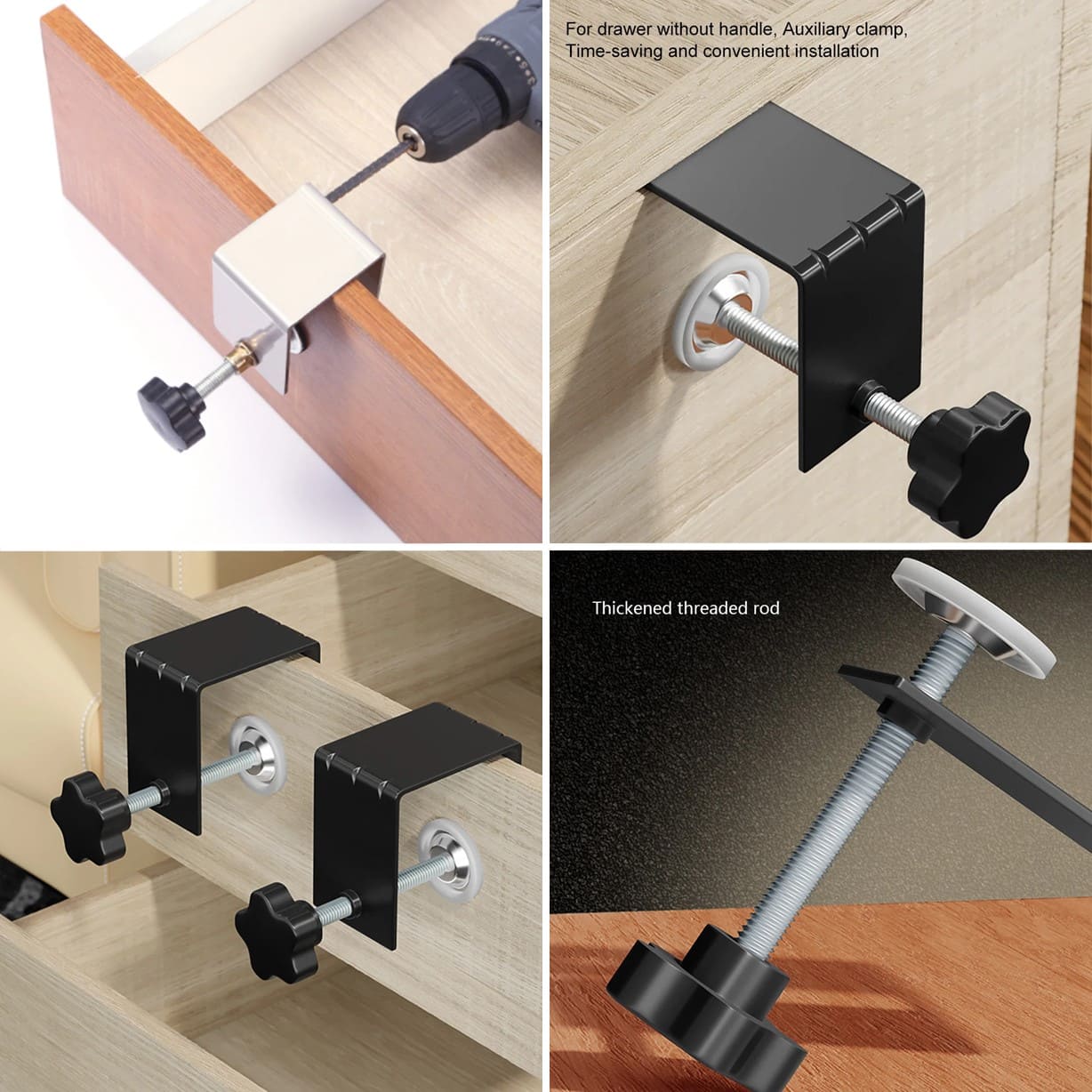6 PRENSA ABRAZADERA MONTAJE PANEL FRONTAL CAJÓN MADERA PINZA - 5