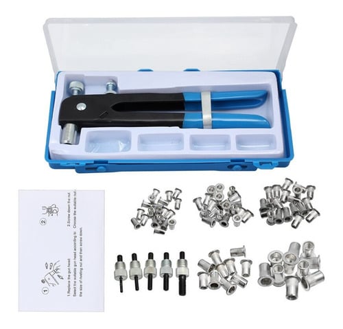 SET HERRAMIENTAS REMACHADORA 86 PIEZAS TUERCAM3 A M8 REMACHE CIEGO - 8