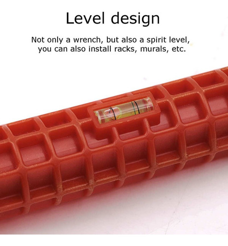 LLAVE TUBO MULTIUSO TUERCA FLEXIBLE GRIFO CAÑO 8 EN 1 - 7