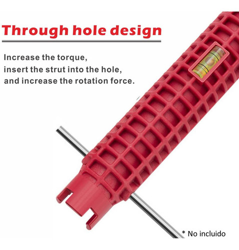 LLAVE TUBO MULTIUSO TUERCA FLEXIBLE GRIFO CAÑO 8 EN 1 - 8