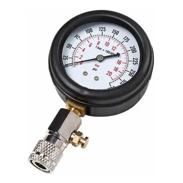 MEDIDOR COMPRESIMETRO COMPRESION MANOMETRO AUTO MOTO BENCINA GAS - 3