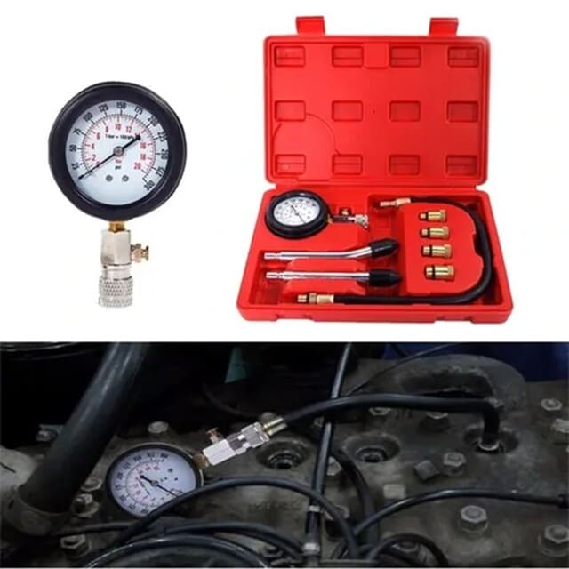 MEDIDOR COMPRESIMETRO COMPRESION MANOMETRO AUTO MOTO BENCINA GAS - 7