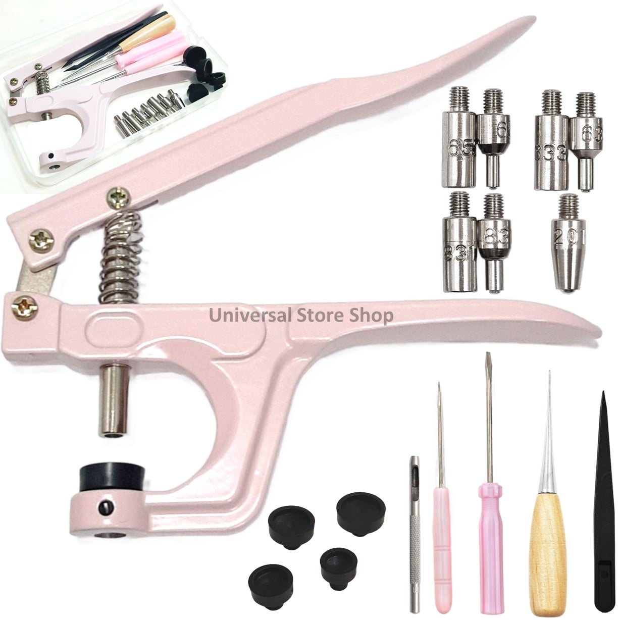 REMACHADORA PINZA BOTÓN PRESIÓN BROCHE METAL SNAPS KAM - 1