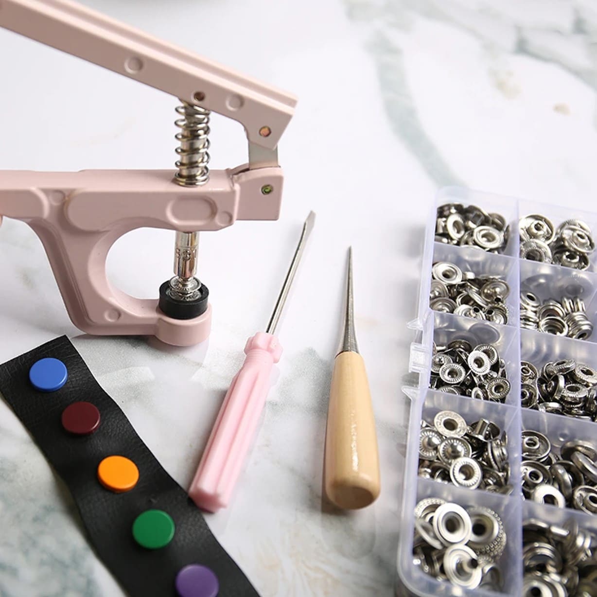 REMACHADORA PINZA BOTÓN PRESIÓN BROCHE METAL SNAPS KAM - 5