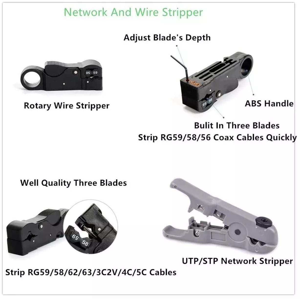 CRIMPEADORA RJ45 TESTER PROBADOR CABLE CONECTORES REDES - 4