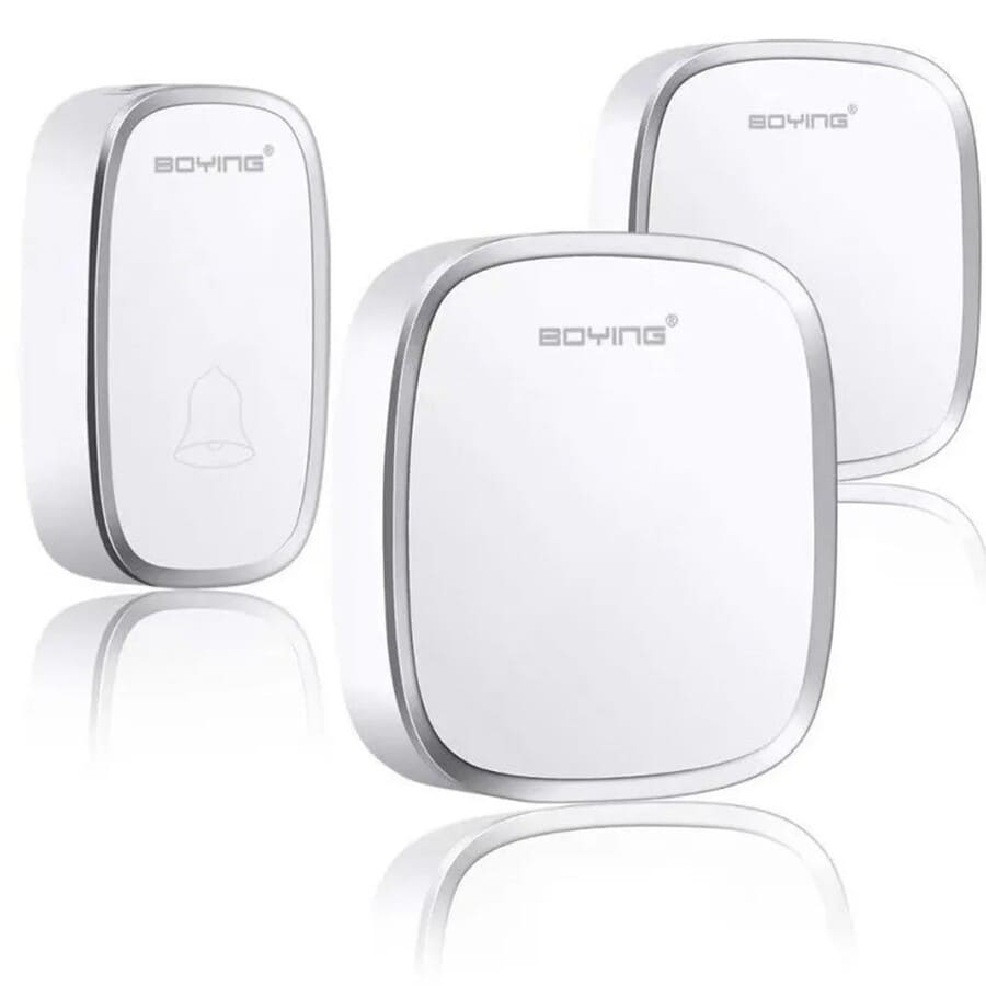 TIMBRE INALÁMBRICO IMPERMEABLE + 2 RECEPTORES LUZ LED - 2