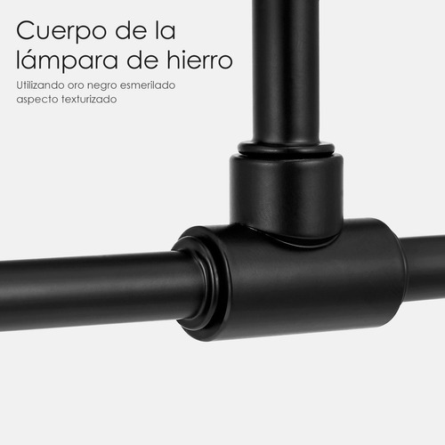 LÁMPARA DE TECHO COLGANTE ILUMINACIÓN MODERNA DE 6 FOCO E27 - 3