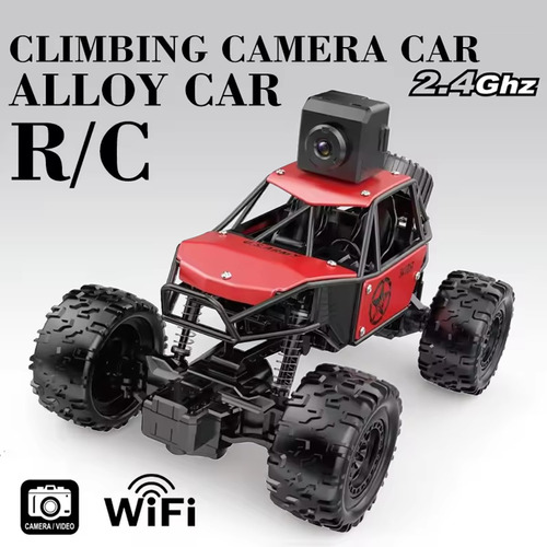 AUTO CARRO CONTROL REMOTO CÁMARA WIFI LIVE VIDEO 2X BATERÍA / ROJO - 2