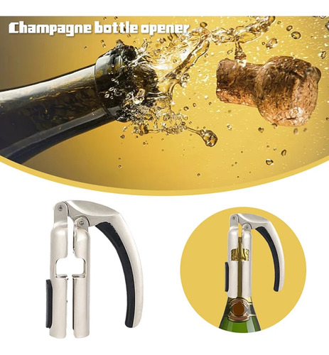 DESCORCHADOR SACACORCHOS DESTAPADOR CHAMPAGNE VINO ESPUMANTE - 5