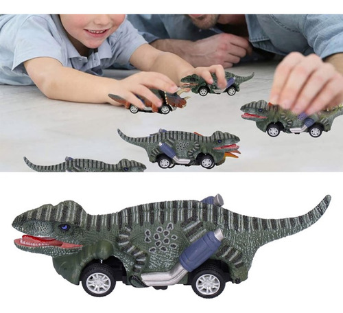 AUTO VELOCIRAPTOR PULLBACK DINO ULTRAX 13CM JUGUETE CARRO DINOSAURIO NIÑO - 5