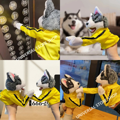PERRO BOXEADOR CON SONIDO PELUCHE KUNG FU BOXEO JUGUETE GATO - 2