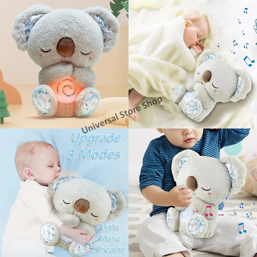 KOALA RESPIRA REAL PELUCHE CALMA BEBÉ DORMIR SUEÑO RELAJANTE - 3