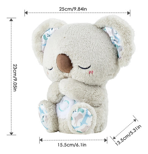 KOALA RESPIRA REAL PELUCHE CALMA BEBÉ DORMIR SUEÑO RELAJANTE - 8