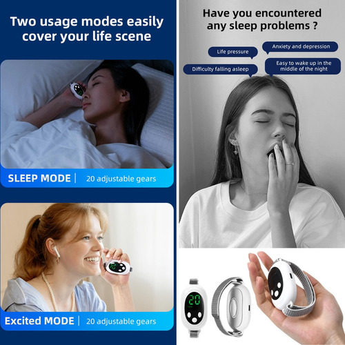 DISPOSITIVO PORTÁTIL ALIVIAR ESTRÉS ANSIEDAD NERVIO INSOMNIO / BLANCO - 4