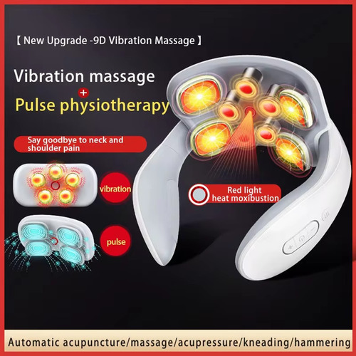 MASAJEADOR 4 ELECTRODOS ESTIMULADOR CERVICAL CUELLO ESPALDA - 2