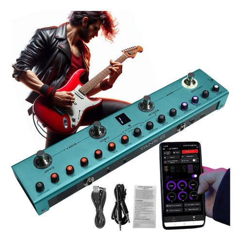 PEDALERA 36 EFECTOS GUITARRA ELÉCTRICA MULTIEFECTOS PORTÁTIL - 1
