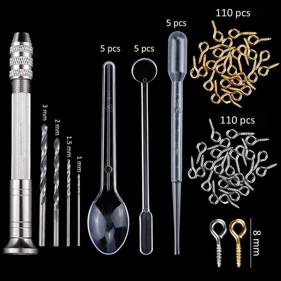 326 MOLDES DE SILICONA PARA RESINA JOYA COLLA ARO VELA - 3
