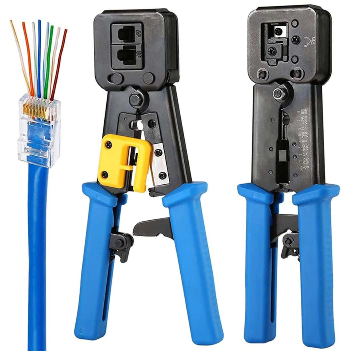 CRIMPEADORA EZ RJ45 PRENSA ANTICORTE PINZA PASS THRU - 4