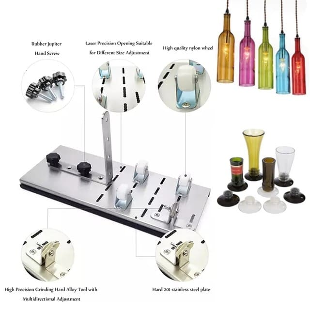 CORTADOR DE BOTELLA DE VIDRIO + KIT ACCESORIOS - 4
