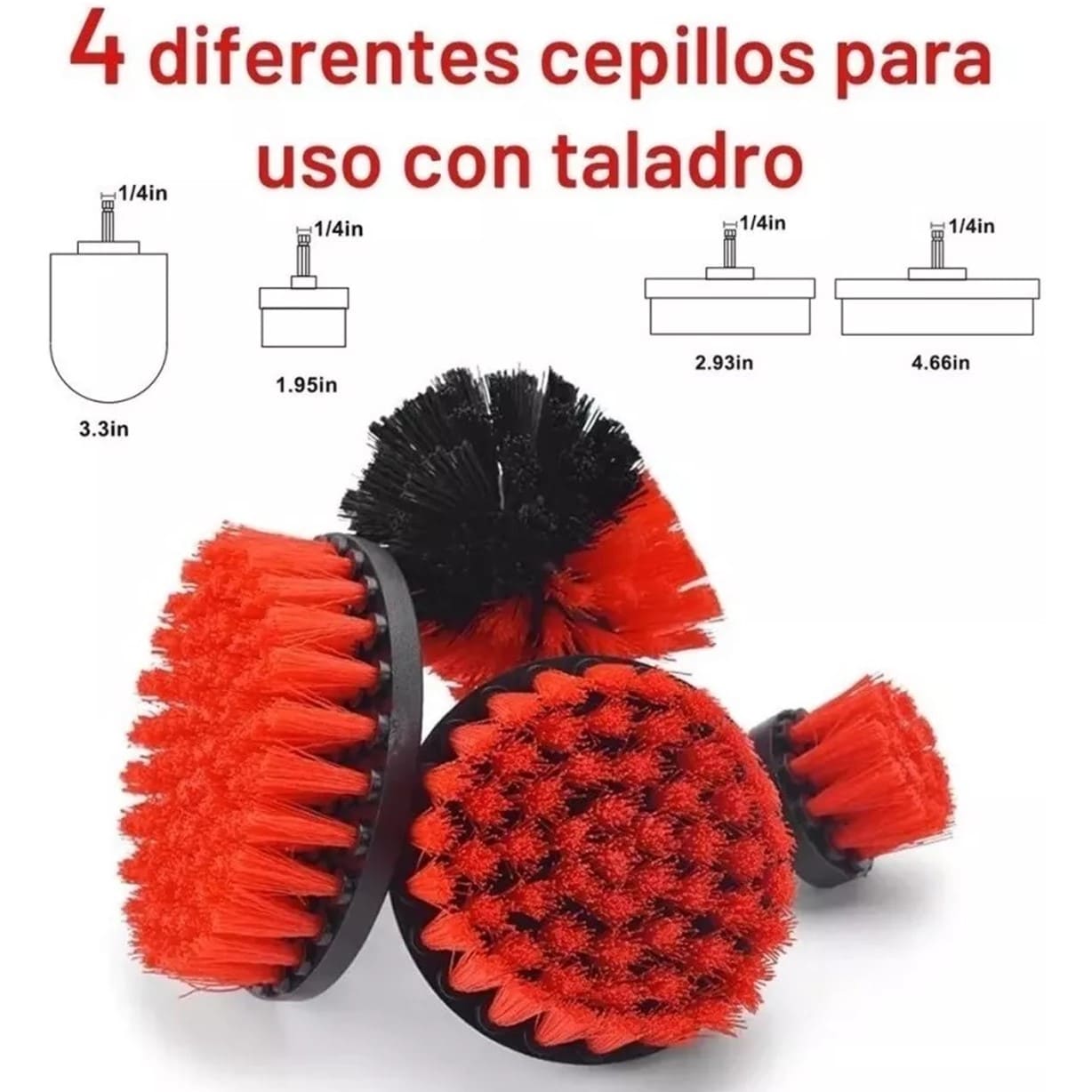 SET 18PCS CEPILLOS LIMPIEZA DE AUTO ESCOBILLAS TALADRO - 3