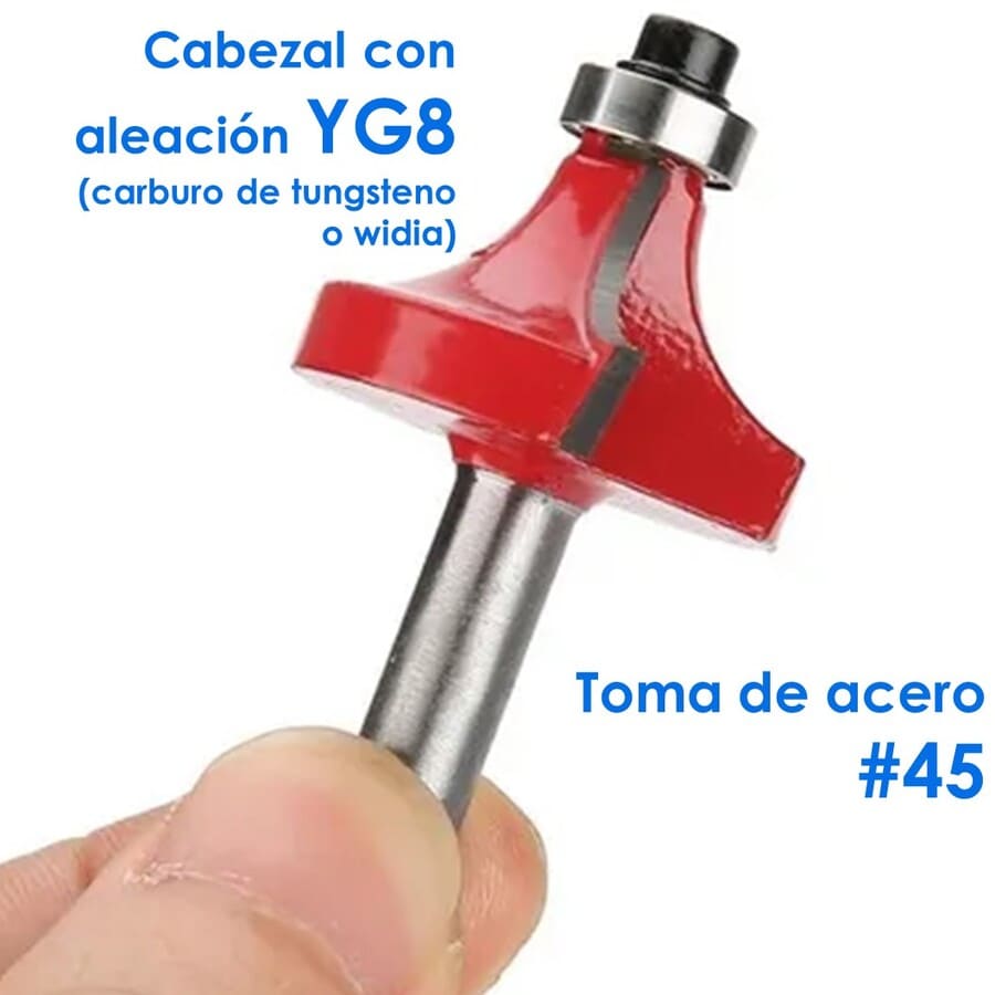 15PCS FRESAS MADERA ROUTER BIT 6.35MM 1/4 BROCAS TUPI - 2