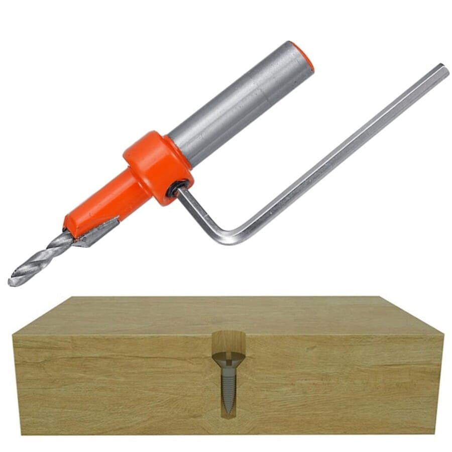 5 BROCAS PILOTO AVELLANADOR ALTO CARBONO PARA MADERA - 7