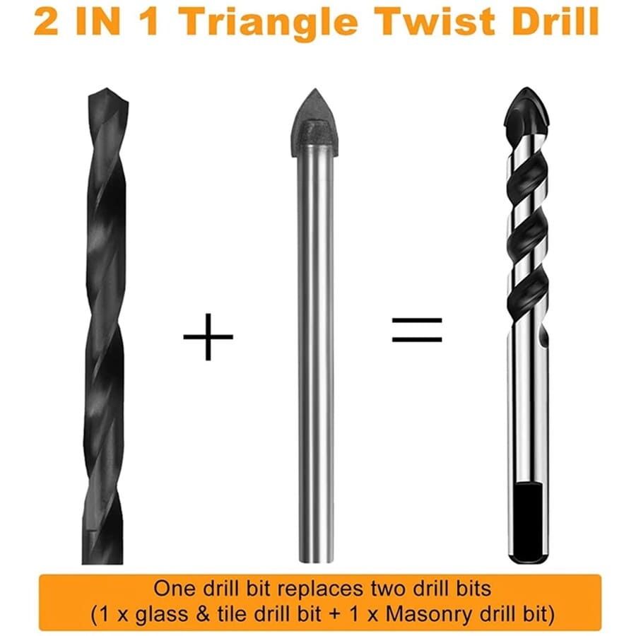5 BROCAS HSS CARBURO PARA VIDRIO METAL MADERA MÁRMOL - 6