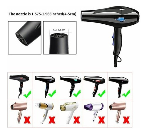 DIFUSOR UNIVERSAL SECADOR CABELLO EMBUDO SILICONA PLEGABLE - 6