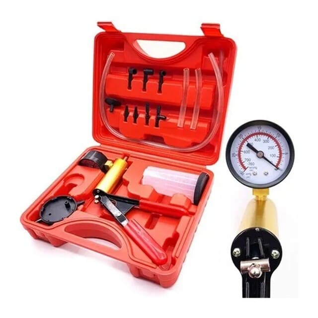KIT MEDIDOR BOMBA VACÍO MANUAL PURGADOR PURGAR FRENOS - 1