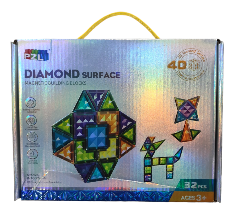 BLOQUES MAGNETICOS REGALOSOK MULTICOLOR 3D 32PCS - 4