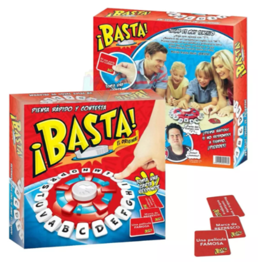 ¡ BASTA ! JUEGO DE MESA ESPAÑOL PIENSA RAPIDO Y CONTESTA - 2