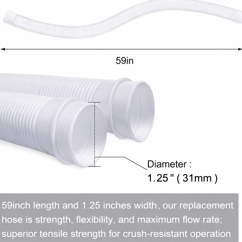 KIT 2 MANGUERA FILTRO PISCINA INTEX BESTWAY UNIVERSAL 150CM - 4