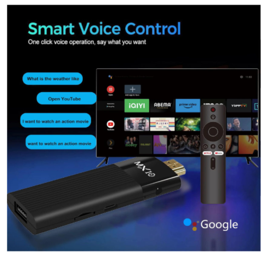 DISPOSITIVO INTELIGENTE F3 TV STICK ANDROID TV ANDROID 13.1 - 7