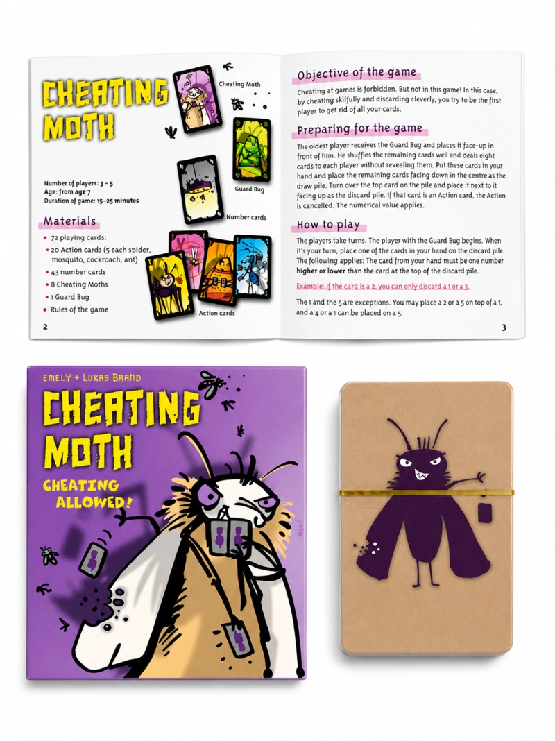 JUEGO DE CARTAS POLILLA TRAMPOSA VERSION EN INGLES - 3